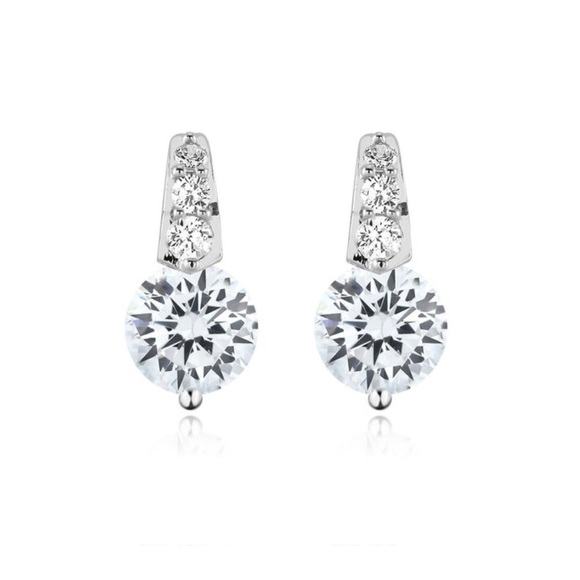 Jewelry Sparkling Cubic Zirconia Dramatic Stud Earrings Poshmark